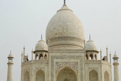 Delhi: Taj Mahal & Agra Fort Tour am selben Tag mit LuxuswagenPrivatwagen mit Fahrer, Eintritt, Reiseleiter und Mahlzeiten