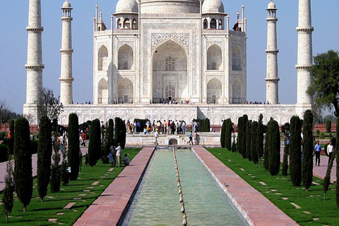 Delhi: Tego samego dnia Taj Mahal i Agra Fort Tour luksusowym samochodemprywatny samochód z kierowcą, wstępem, przewodnikiem i posiłkami