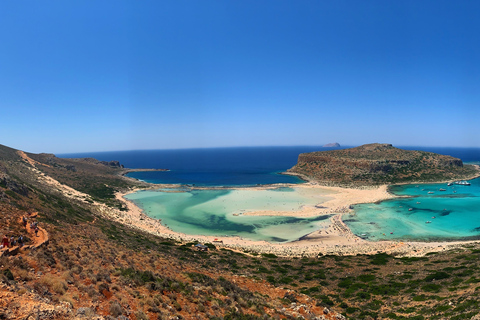 Van Kissamos: Balos-lagune en Gramvousa-privécruiseBalos en het eiland Gramvousa - cruise op een speedboot van 5 meter