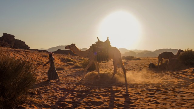 Visit Wadi Rum 2 Hour Camel Ride at Sunset/Sunrise Overnight in Wadi Rum, Jordan