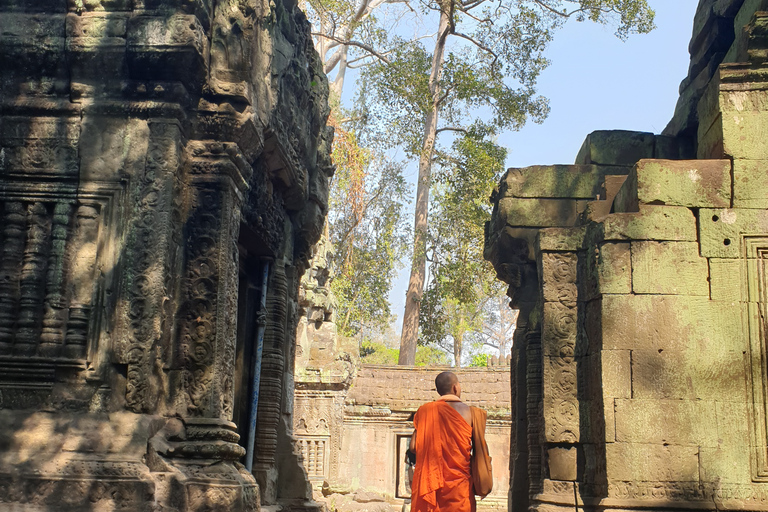 Angkor Sunrise, Taprohm and Angkor Thom.Classical Angkor Day Tour