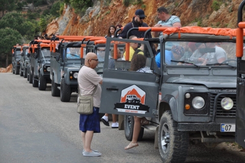 Alanya: Jeep Safari Tour mit Mittagessen am Dim FlussVon Alanya Hotels: Jeep Safari Tour + Mittagessen