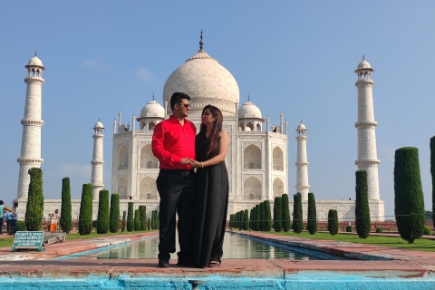 From Delhi: Sunrise Taj Mahal Private Tour with Agra Fort