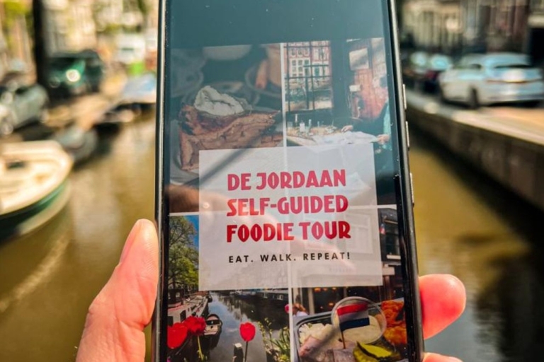 Ámsterdam: Recorrido gastronómico autoguiado por el barrio de JordaanÁmsterdam: Recorrido gastronómico autoguiado por el barrio De Jordaan