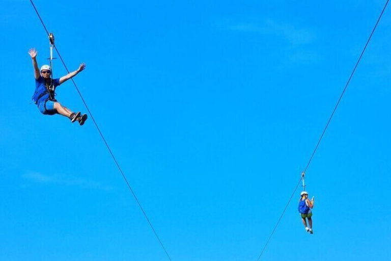 Expérience de zipline sur l'île de Sal