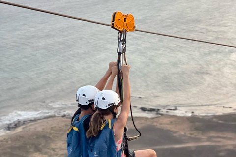 Expérience de zipline sur l'île de Sal