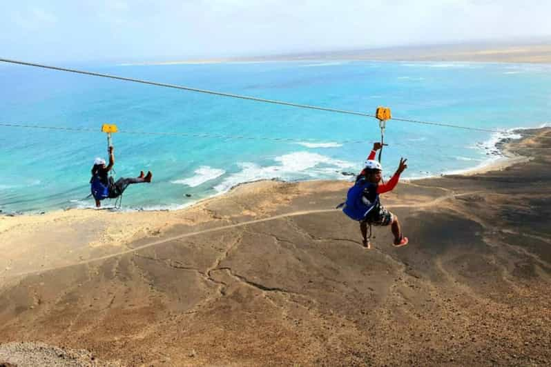 Von Santa Maria Aus Zipline Erlebnis Auf Der Insel Sal Getyourguide