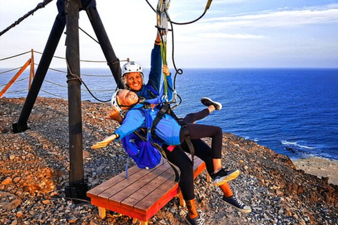 Expérience de zipline sur l'île de Sal