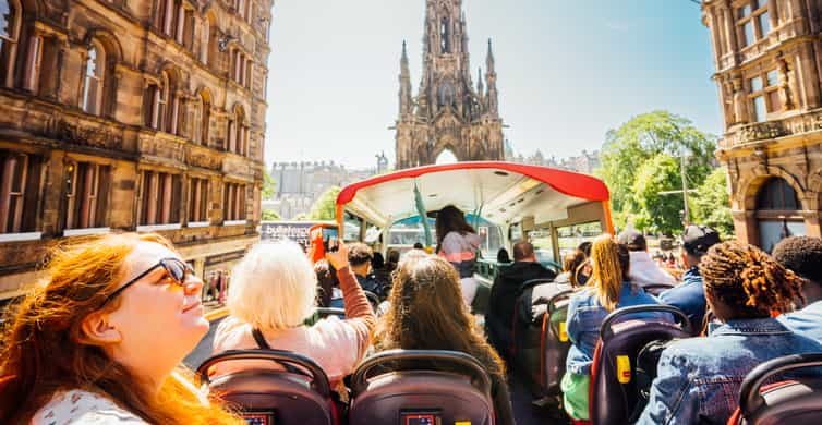 Edinburga: Hop-On Hop-Off Combo City un Britannia autobusu tūre