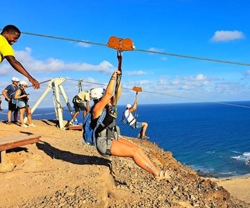 Da Santa Maria: Esperienza di Zipline sull'isola di Sal (Ufficiale)