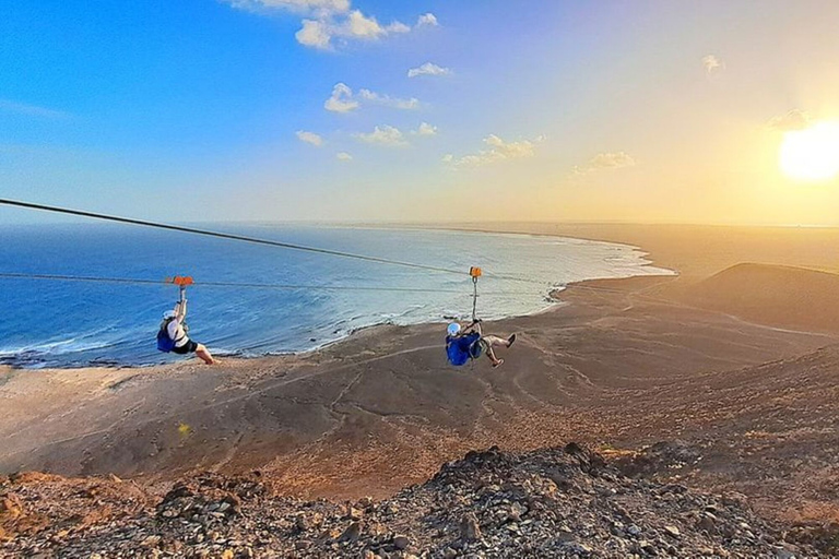 Expérience de zipline sur l'île de Sal