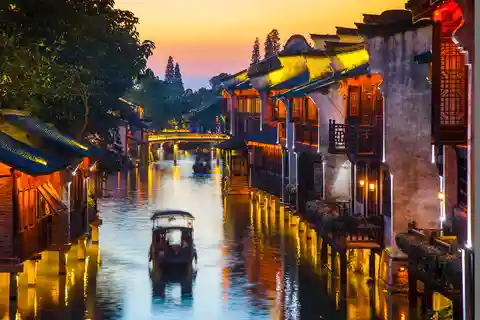Mergulhe na cidade aquática de Wuzhen: tour particular saindo de Xangai