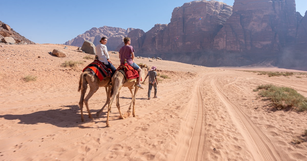 Von Wadi Rum Kamelritt mit Getränken GetYourGuide