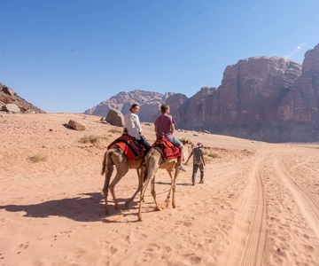 From Wadi Rum: Camel Ride Experience with Tea and Guide