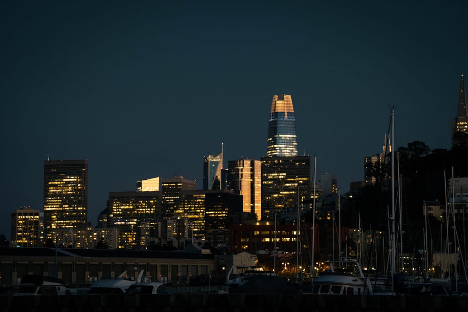 San Francisco: City Lights Sail Under the Full Moon image 2