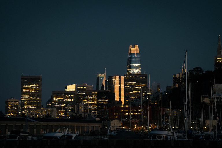 San Francisco: City Lights Sail Under the Full Moon