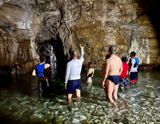 Visit Pula Blue Cave Kayak Tour with Swimming and Snorkeling in Pola