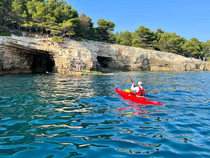 Pula: Blue Cave Kayak Tour with Swimming and Snorkeling | GetYourGuide