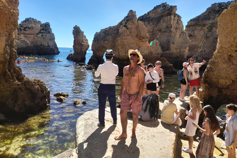 Lagos: Ponta Da Piedade i Lagos Tour z degustacją winaLagos: Wycieczka z przewodnikiem po Ponta Da Piedade i degustacja wina