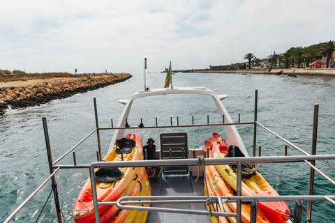 Depuis Lagos : kayak et exploration de grottes en bateau