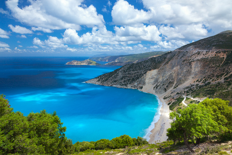 From Argostoli: Melissani Lake & Beach Relaxation Lago di Melissani, Belvedere di Myrtos e Relax in Spiaggia