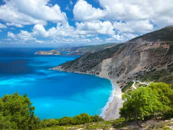 From Argostoli: Melissani Lake and Myrtos Beach Guided Tour