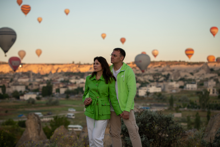 Cappadocia Photo Session with flying dress in GoremePhoto Session in Balloon Time