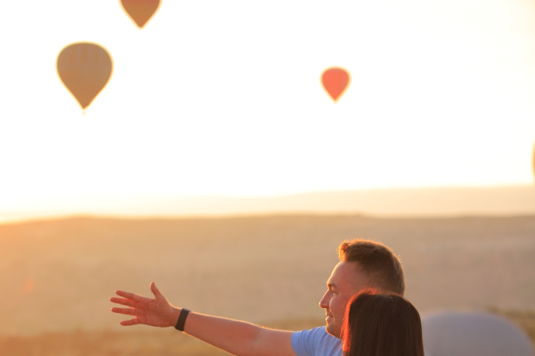 Cappadocia Photo Session with flying dress in GoremePhoto Session in Balloon Time