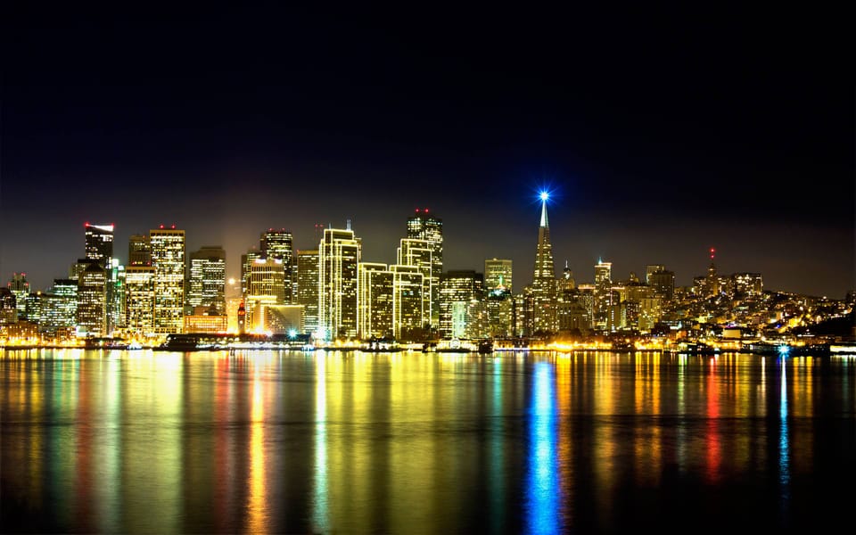 San Francisco: City Lights Sail Under the Full Moon image 3