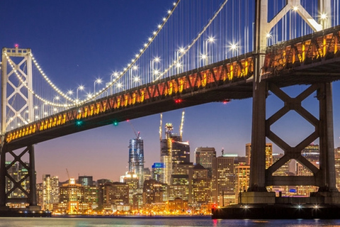 San Francisco: City Lights Sail Under the Full Moon