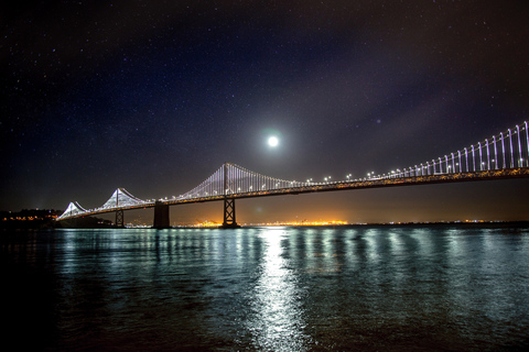 San Francisco: City Lights Sail Under the Full Moon