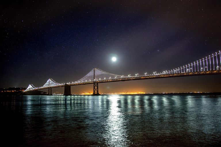 San Francisco: City Lights Sail Under the Full Moon