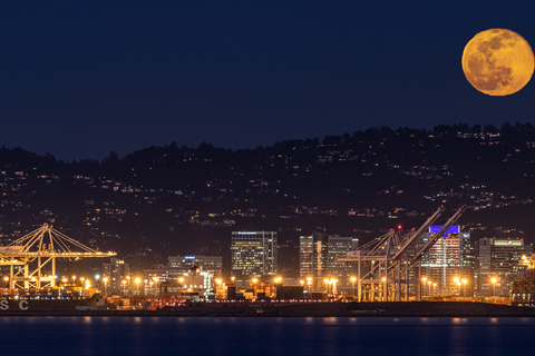 San Francisco: City Lights Sail Under the Full Moon