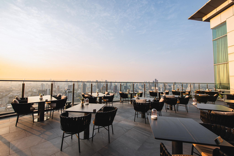 Bangkok: Cielo Sky Bar & Restaurant Rooftop Sharing Set for 2 People