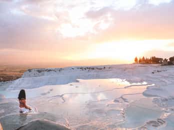 Från Marmaris: Pamukkale kvällstur med transfer och middag