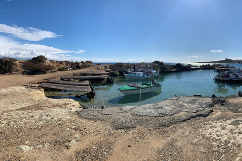 Cape Greco: zeegrotten, brug van geliefden met barbecue