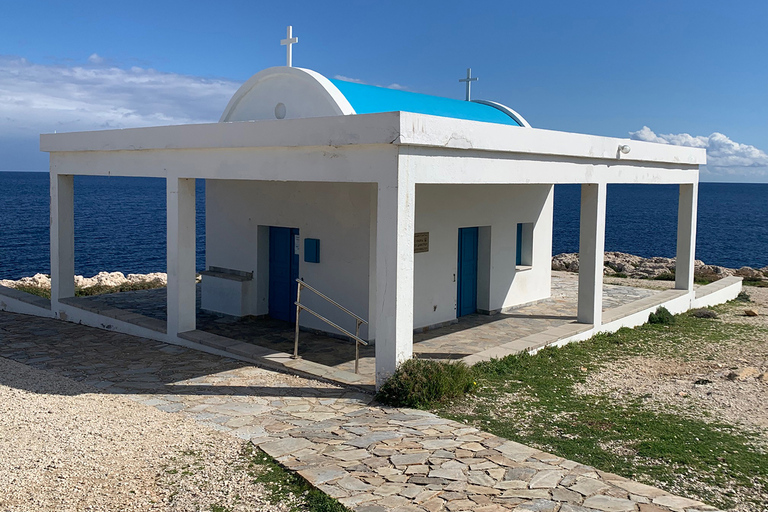 Cape Greco: zeegrotten, brug van geliefden met barbecue