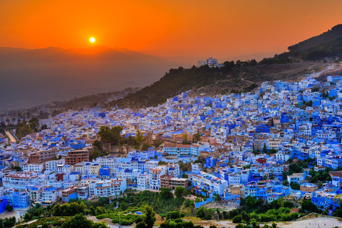 From Tangier: Transfer to Fez via Chefchaouen and Volubilis