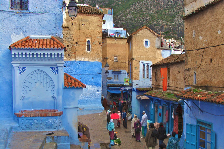 From Tangier: Transfer to Fez via Chefchaouen and Volubilis