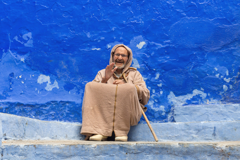 From Tangier: Transfer to Fez via Chefchaouen and Volubilis