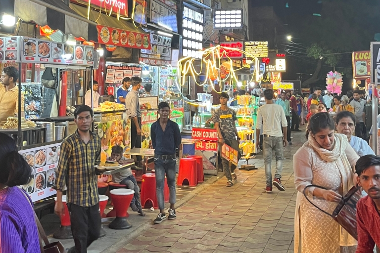 Agra de noche - Visita al mercado de comida en auto rickshaw (tuktuk)