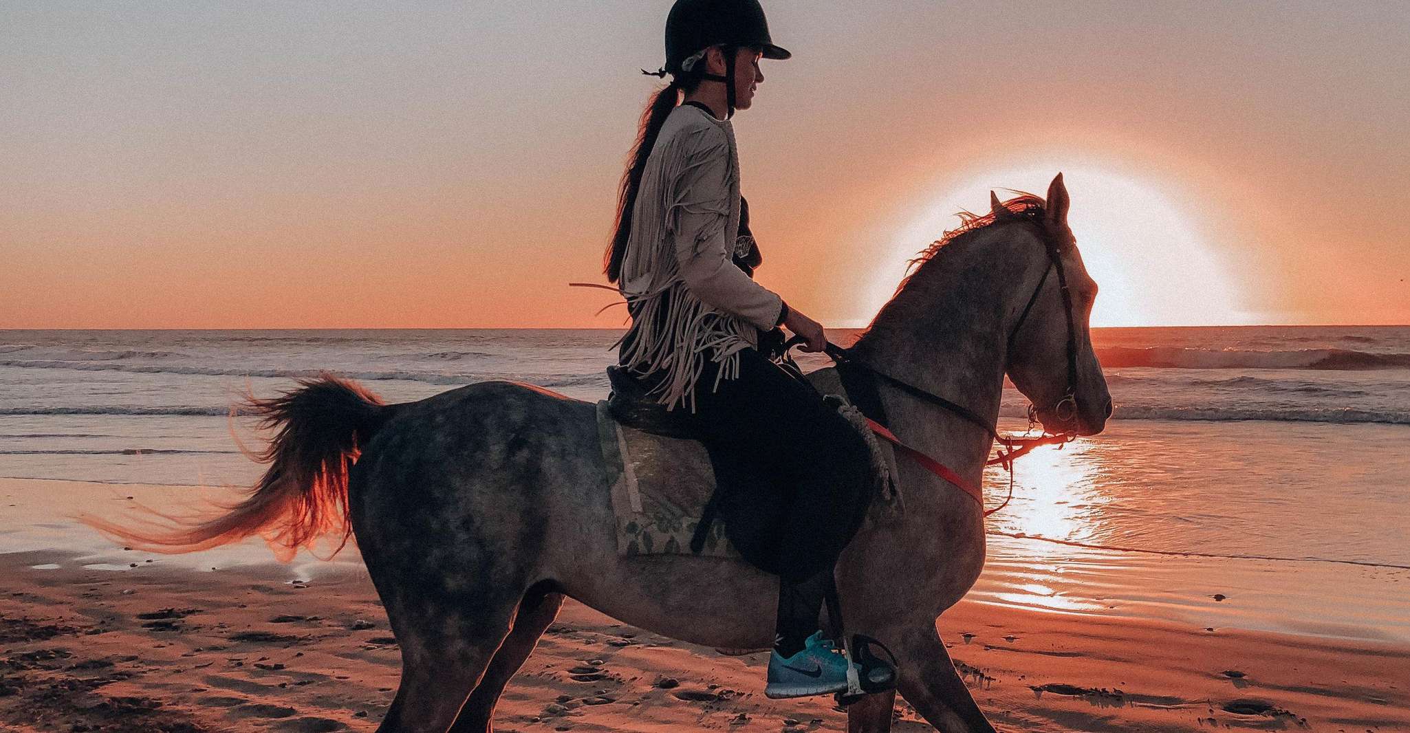 海滩上骑骑骑马 日落90分钟 - Hizvo