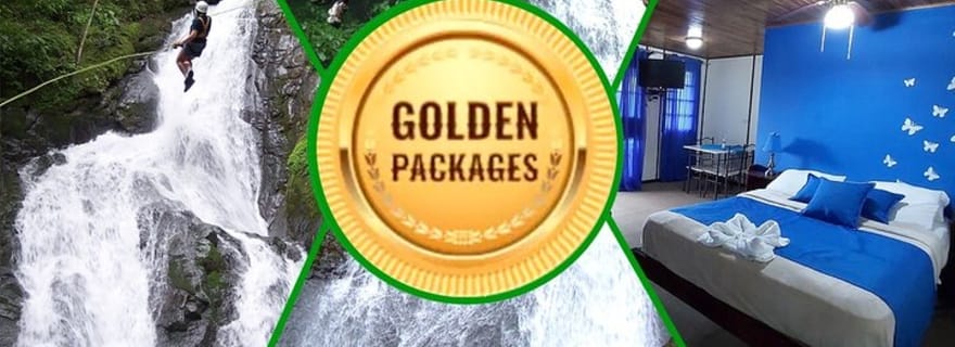 Golden Pack/2 jours/1 nuit+18cables Zipline sur 11 cascades