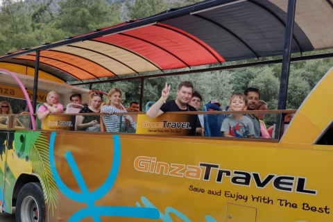 Kemer: feestbus naar Goynuk Canyon met toegangsticketTour met ophalen van Kiris, Camyuva Hotels