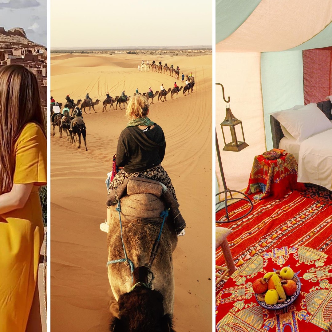 Au départ de MARRAKECH : circuit de 3 jours dans le désert du Sahara, repas compris