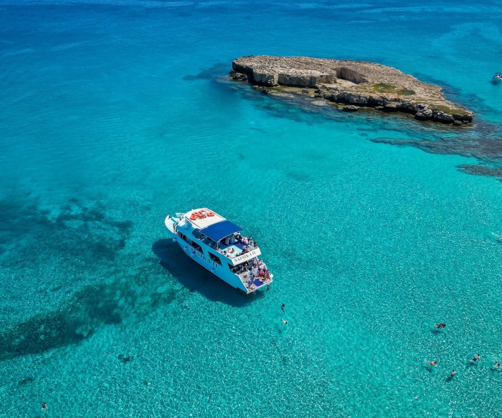 From Paphos: Cyprus Highlights Tour w/ Blue Lagoon Boat Trip