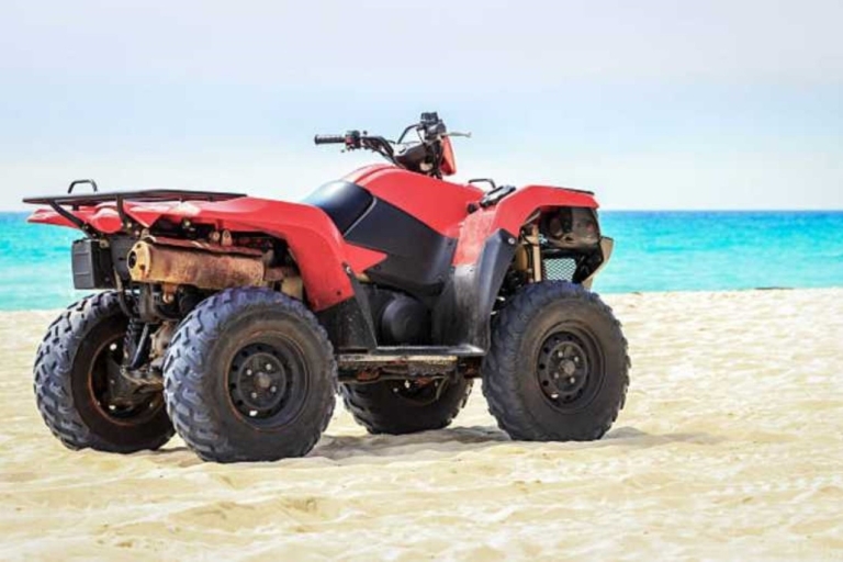 Hurghada: Orange Island & Sunset ATV Quad Bike with Lunch Orange Island Boat Trip & Sunset ATV Quad at Bedouin Village