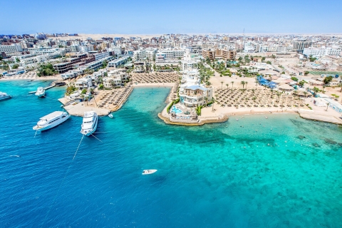 Hurghada: Delfinhaus & Schnorcheln mit Stadtrundfahrt & Mittagessen