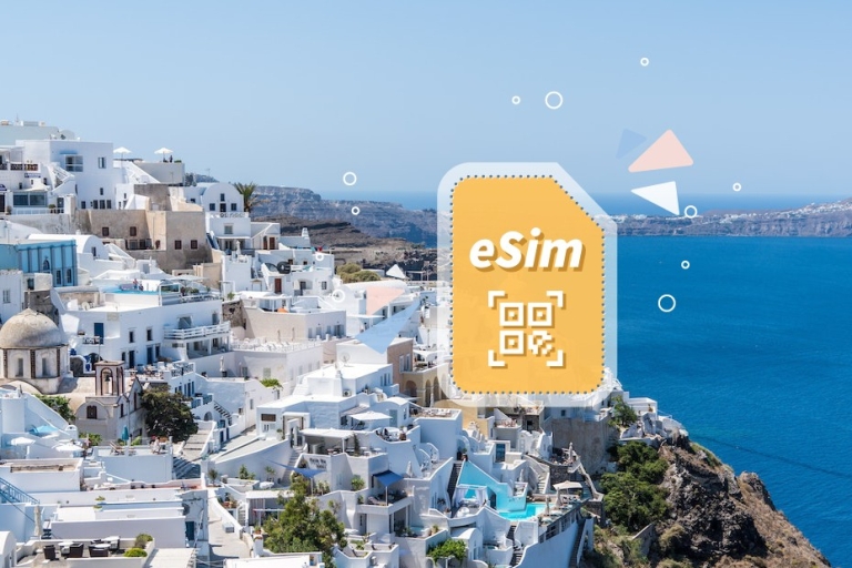 Grèce : Europe eSim Mobile Data Plan3GB/5 jours