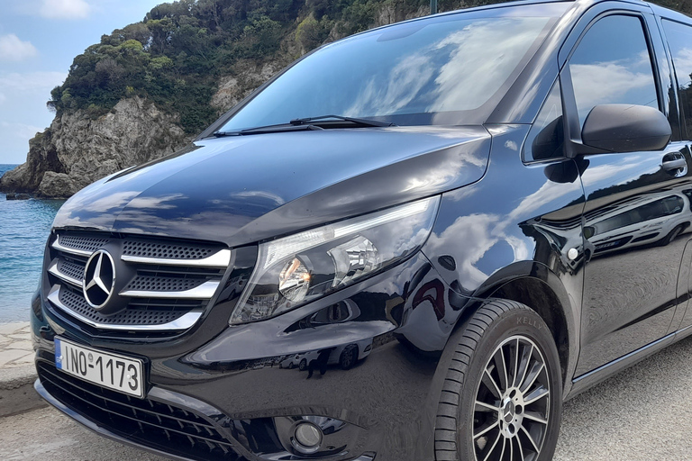 Corfu Private Transfers from/to Airport with Minivan Zone 2: Arrival or Departure Transfer